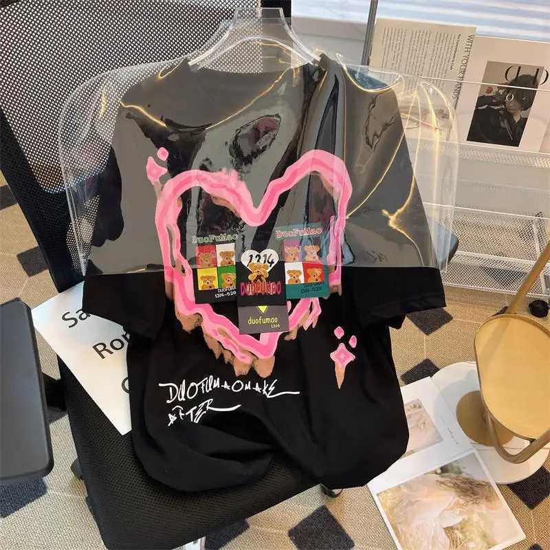 Women's Two Piece Pants Summer Loose Short Slve Tops Ladies Casual Two Piece Set Summer Printing Womens Clothing New Fashion Elastic Waist Shorts