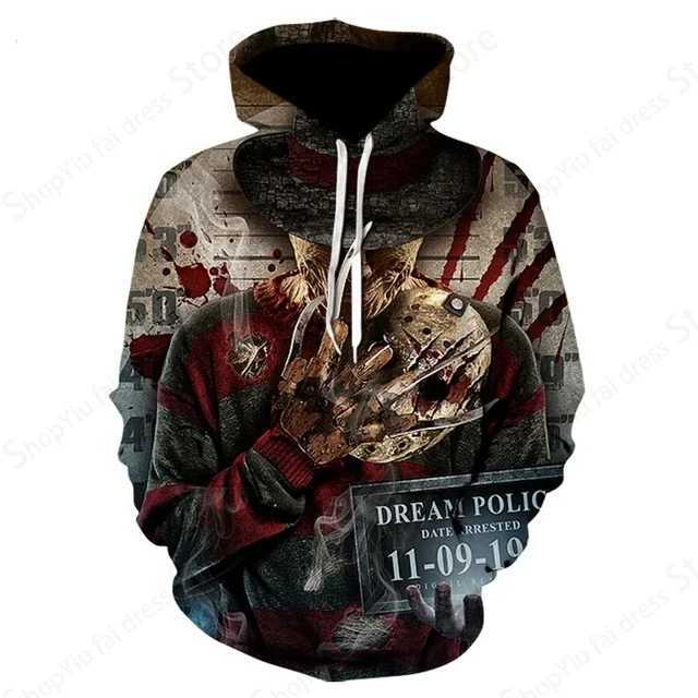 Horror Movie Halloween Killer 3d Print Hoodie Men Women Fashion Hoodies Sweatshirt Boy Coats Women Sweats Tracksuit Pullovers W241213
