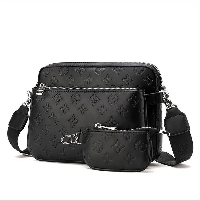 High Quality Designer bags mens womens POCHETTE TRIO Cross Body Wallets Leather tote Patchwork handbag shoulder Totes Purse Crossbody with dust bag ebags8888 5A L