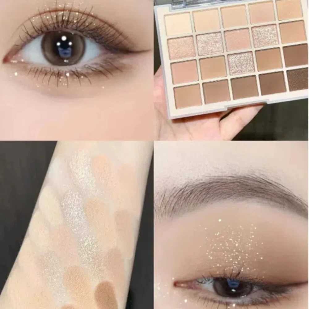 20 color Korean low saturation eye shadow palette purple matte pearl durable waterproof glitter eye shadow eye shadow makeup W241213