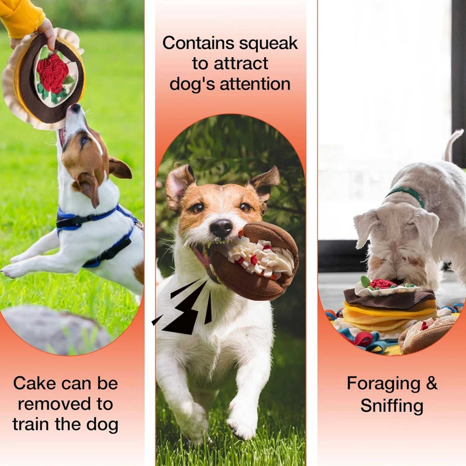 Mewoofun large pet dog snuff pad cat and dog training blanket pet slow feeding training slow food snuff pad 70x50cm X241213
