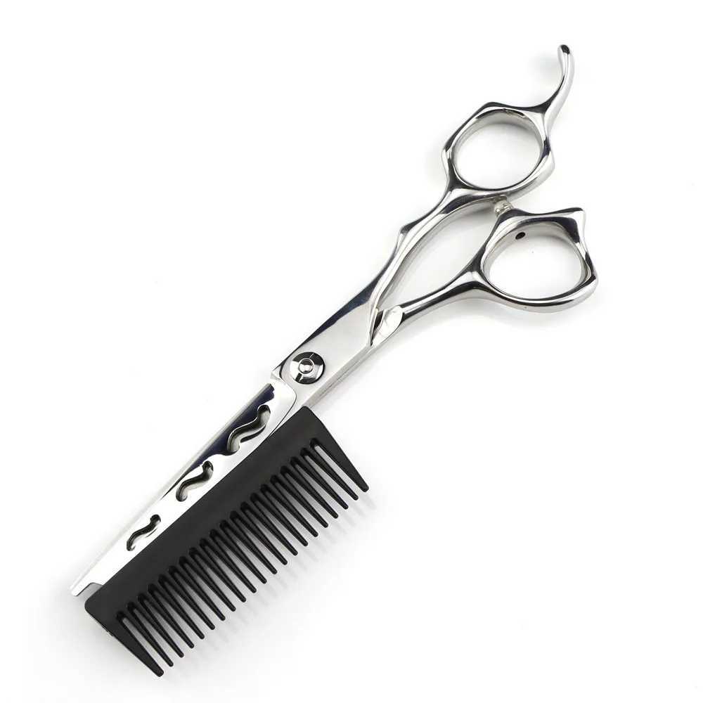 New Arrival Professional JP440C steel 6-inch hollow 2-in-1 hair clip with comb hairdresser hairdresser Z241213