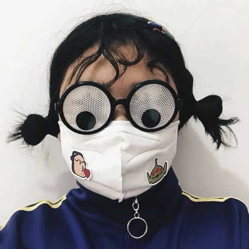 Sunglasses Funny Glasses Cosplay Halloween Costumes Accessory Eyeball Rolling Glasses Christmas Gifts H241213