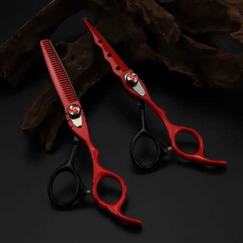 New Arrival Purple Dragon Barber Professional 6-inch Japanese Stainless Steel Barber Shop Barber Z241213