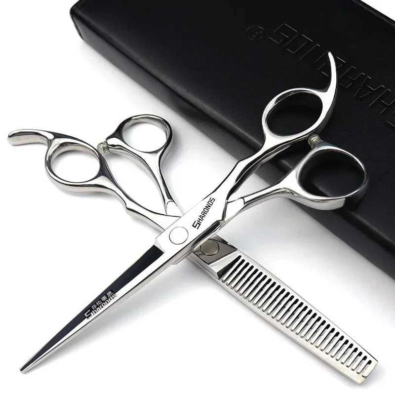 New Arrival SHARONDS Professional Hairdressing Scissors 6 Inch hairdresser Dedicated clippers Barber Specificlied thin Shears Hair Cutting Z241213