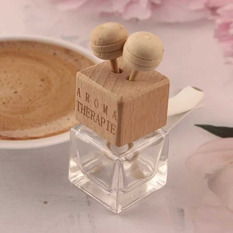 8ml Car Air ener Perfume Clip Empty Glass Bottle Fragrance Ornament Vent Outlet Diffuser Empty Essential Oil GlassXJ241213