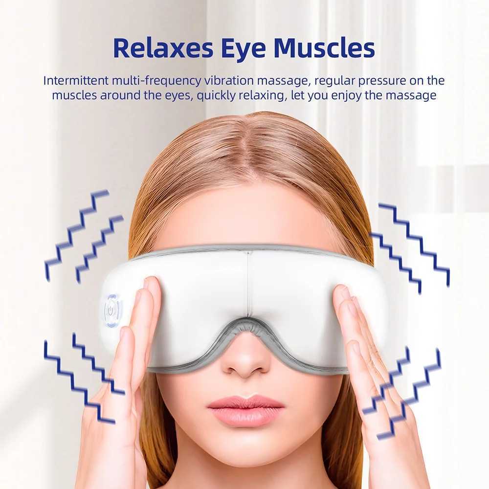 Multi frequency vibration eye massager 3D air bag kneading eye beauty device for black circle dry eyes W241213