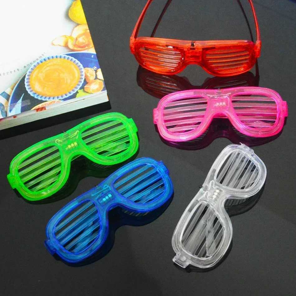 Sunglasses Light Up LED Glasses Bulk 5 Colors Glow Glasses Glow in The Dark Party Supplies Neon Party Favors for Kids Adults H241213