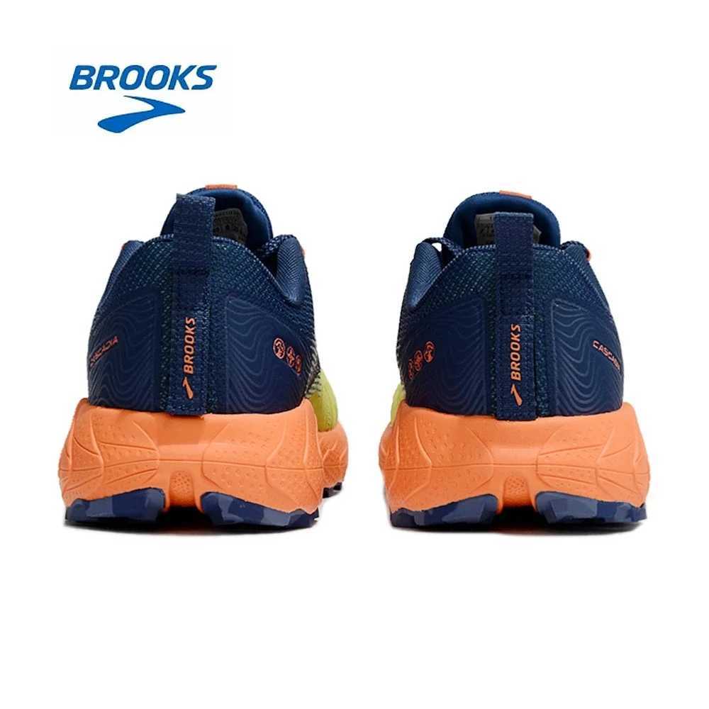 BROOKS Cascadia 17 Light yellow green Running Shoes Women Men Long-Distance Road Sport Training Casual SneakersC241213