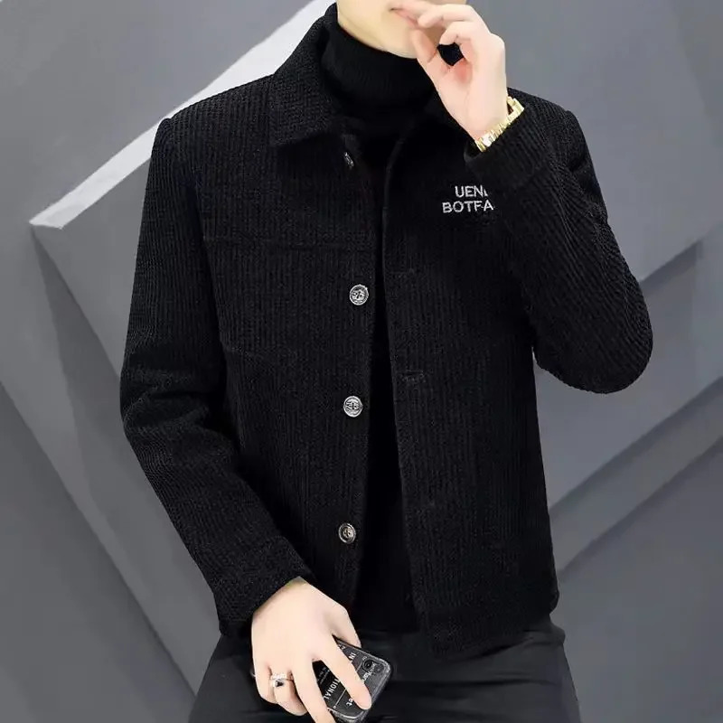 Man Coat Spring Autumn Slim Fit Wool Blends Jacket for Men Original s Fast Delvery Stylish y ner Y2k Aesthetic 241213