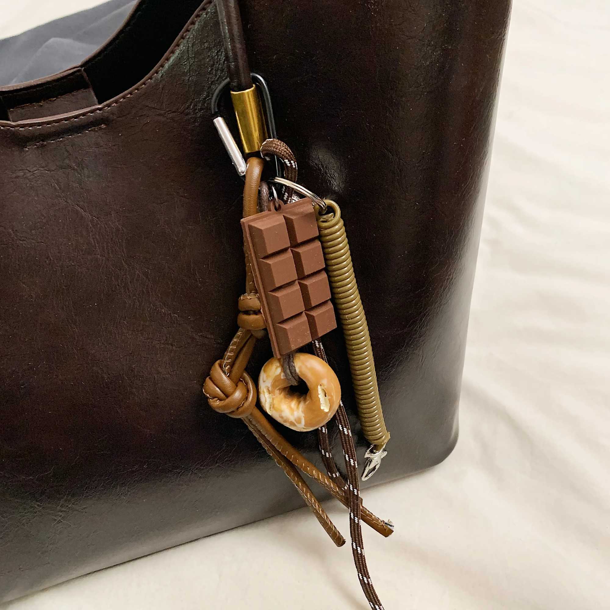 Bright PU Leather Big Tote Bag Set For Wen 2-IN-1 Solid Color Shoder Bags With Pendant Vintage Large Capacity Shopper Totes Z241213