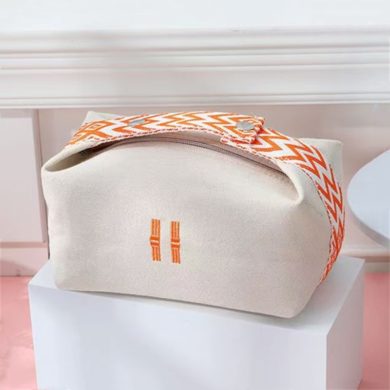 Sac de maquillage homme femme créateur pochette trousse de toilette toile luxueuse petit 2 styles TOP