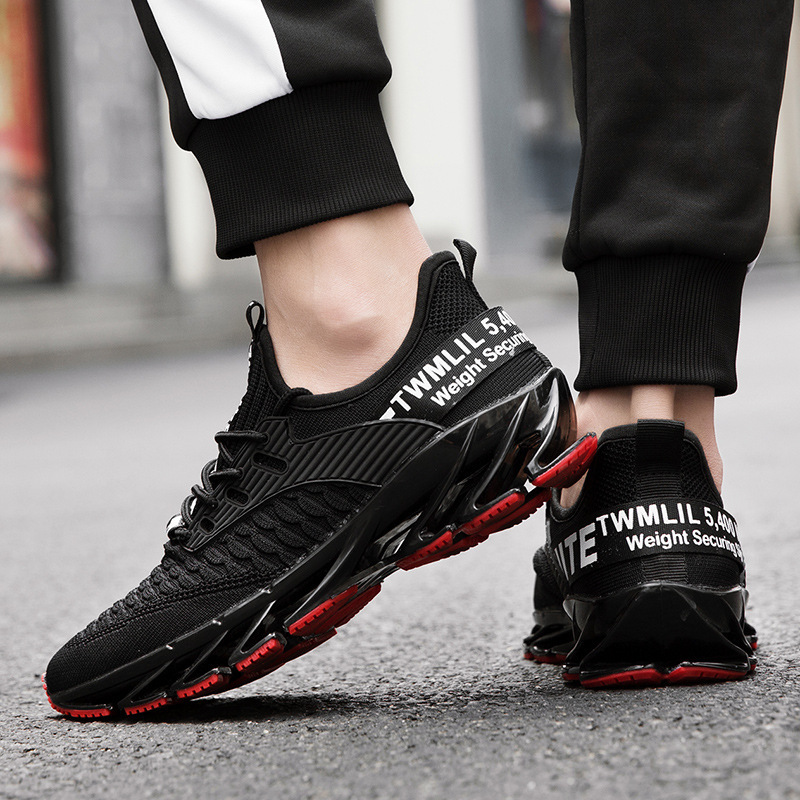 Men's shoes blade shoes new large size autumn flying mesh surface student sports leisure running shoes size 39-46