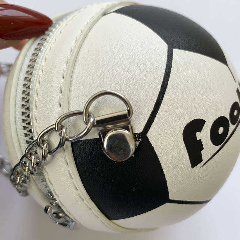 Mini bag for women super popular basketball football women's chain crossbody small round bag, 2024 temperament versatile new trendy clothing ins