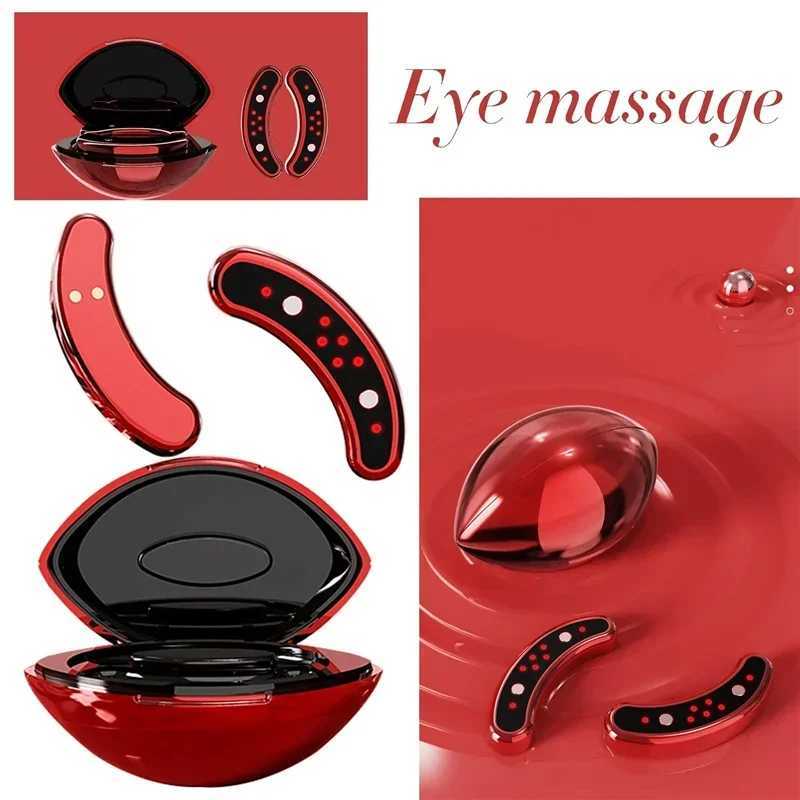 EMS Pulse Microcurrent Eye Massager Hot Compress Eye Care Device Relieve Fatigue Eye Massage Reduce Dark Circles Eye Lines W241213