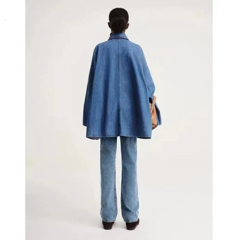 denim jacket Origina silhouette wide sleeved fried loose fit shirt modern retro large pocket 2024 241211