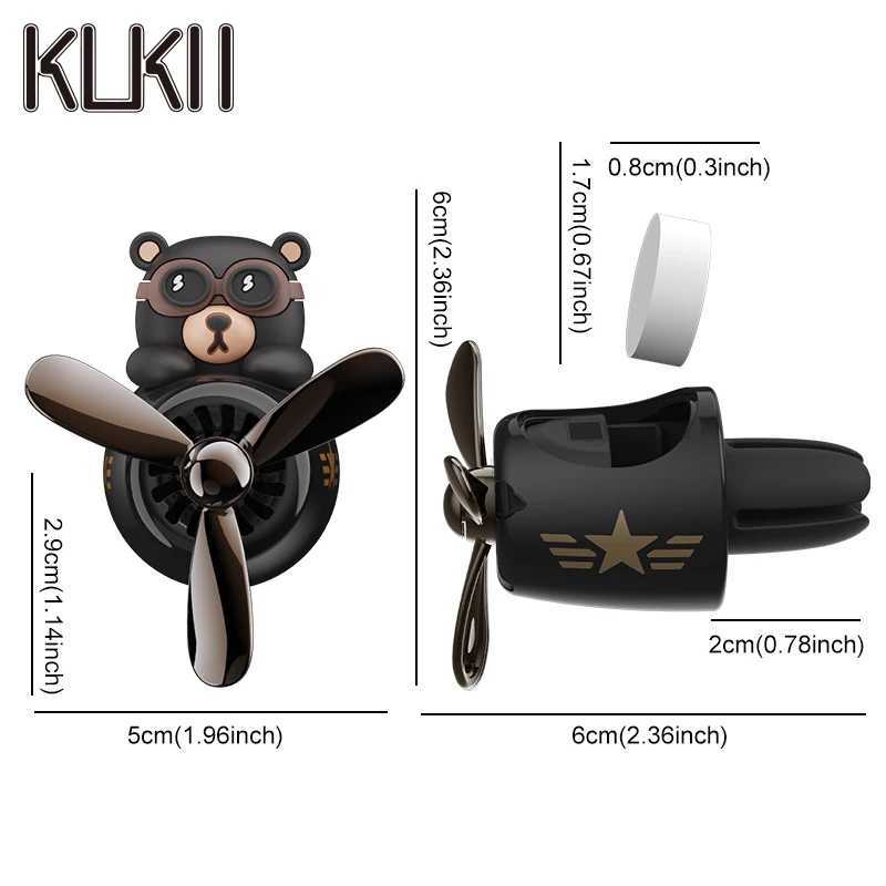 Odorless DIY perfume ornament airplane pilot bear car air ener decoration accessories aroma vent clip fragrant diffuser menXJ241213
