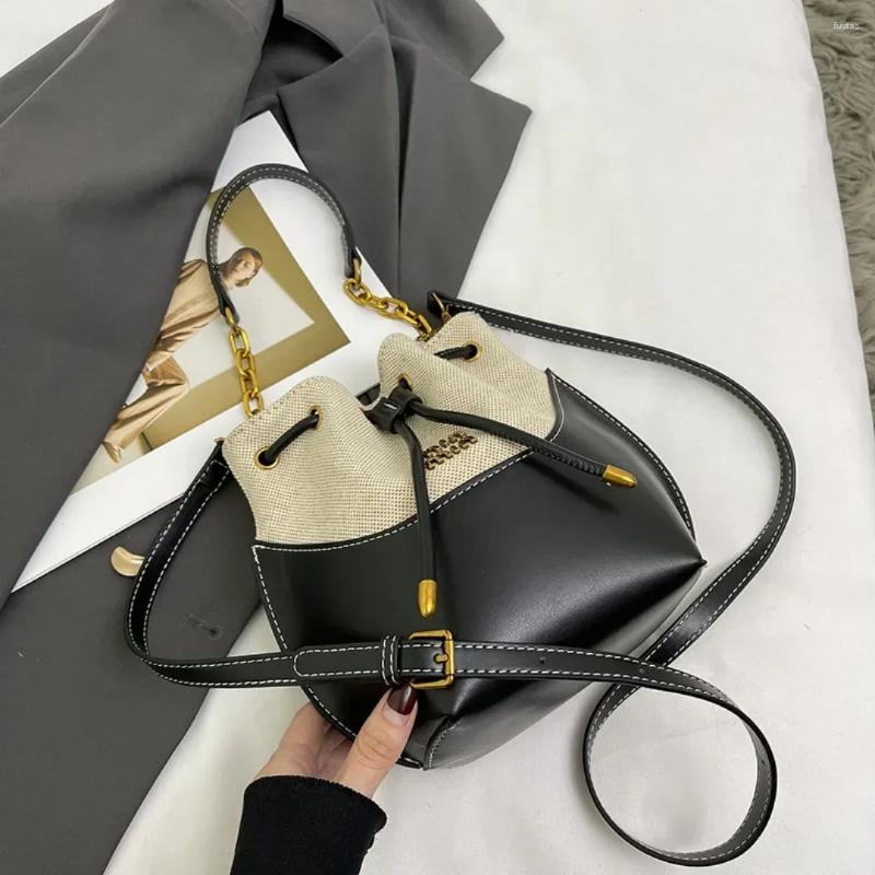 Totes Handheld Bucket Bag For Women 2024 Fashionable Casual Shoulder Korean Version Niche Simple High-end Crossbody