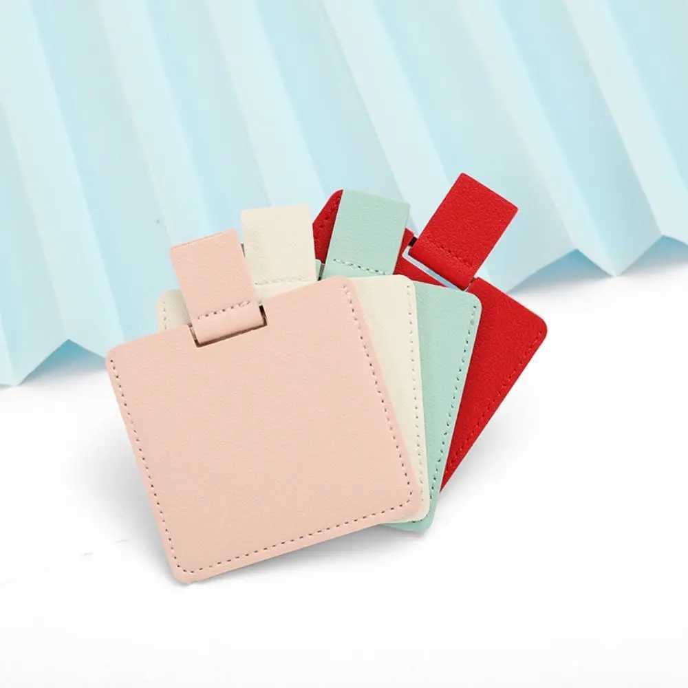 High Quality Folding Unbreakable Makeup Mirrors Solid Color Cosmetic Tools Small Mirror Handheld Vanity Mirror Cosmetic ToolsXJ241213