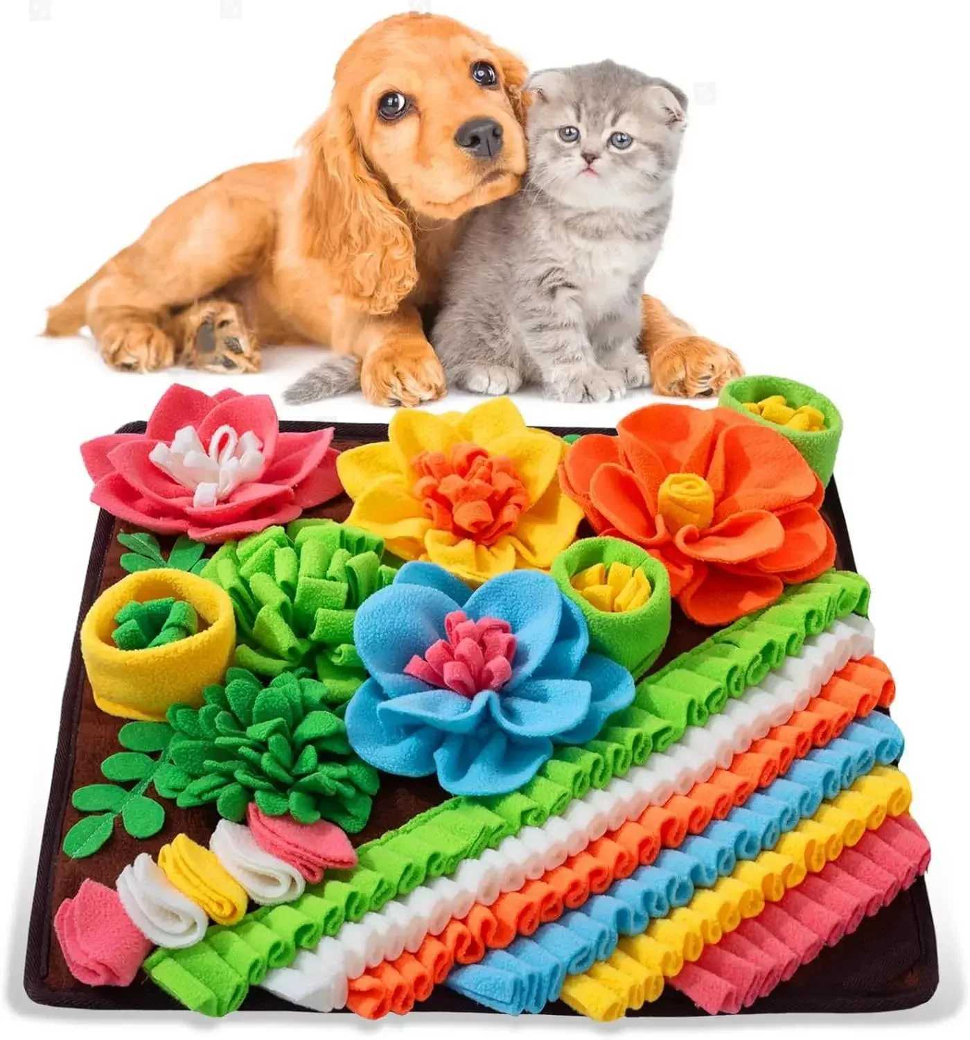 Pet sniffing pads dog and cat foraging toys indoor games eating pads stress relief energy treasure release hunting slow food X241213