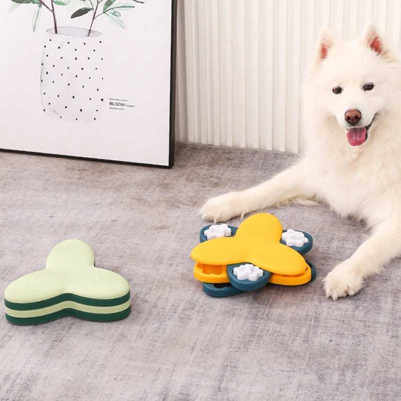 Pet Slow Feeder Rotate Puzzle Toys Dog Interactive Treat Dispensing Puppy Enrichment IQ Training for Small Large Dogs Cats Game X241213