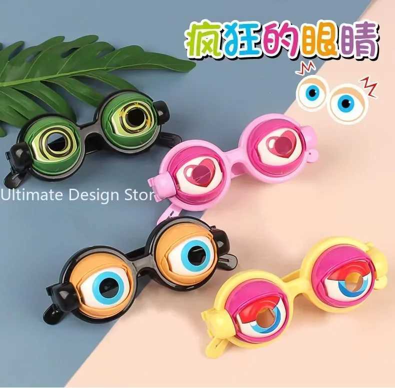 Sunglasses Funny Glasses Party Eyewear Props for Adult Kids Crazy Blink Big Frog Eye Plastic Toy Accessories for Christmas Halloween Gifts H241213