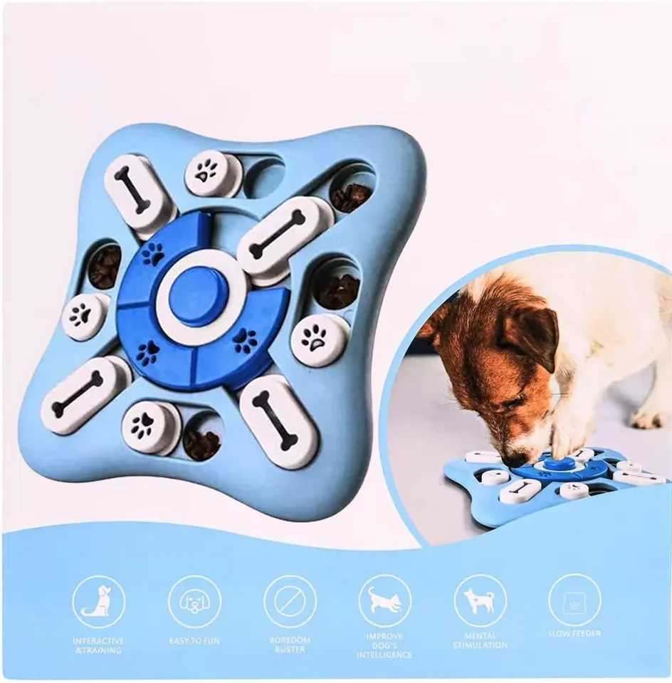 Dog slow feeder dog bowl food dispenser pet puzzle cat training game interactive puppy IQ food dispenser X241213