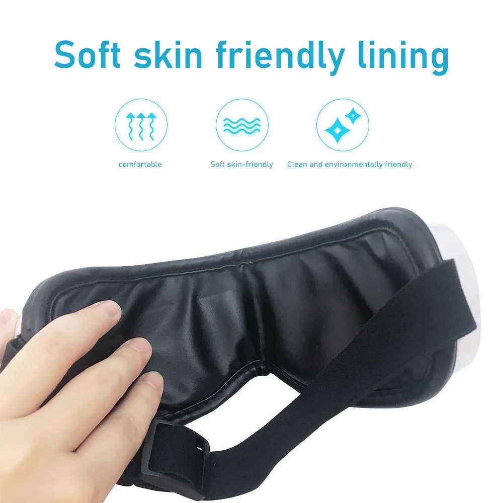 Aparato de masaje round eye massager eye care instrument heating bluetooth music to alleviate fatigue and dark cycle sleep facial mask W241213