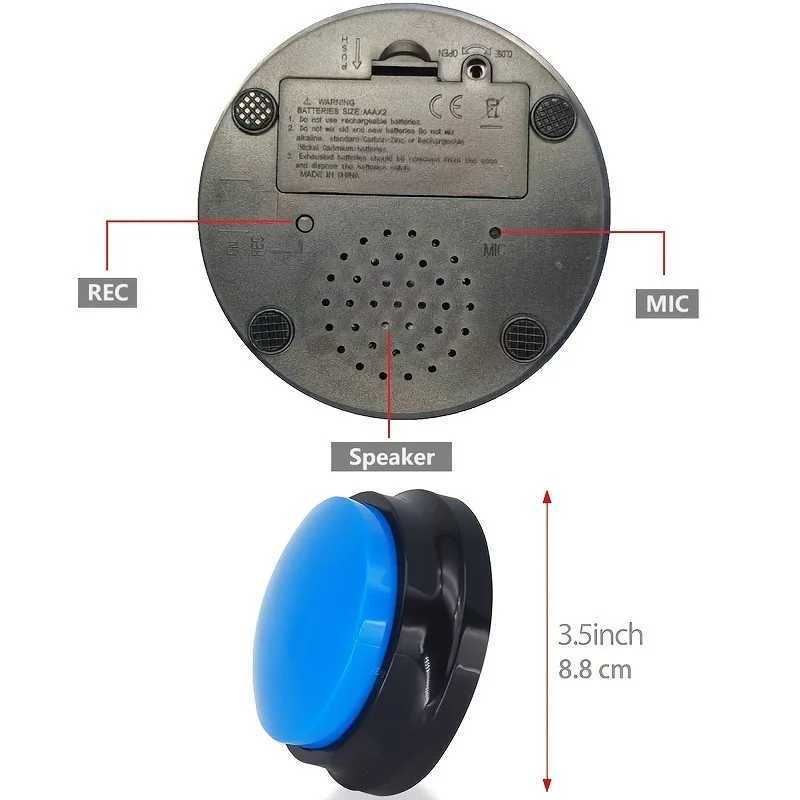 4 packs of dog recording buttons pet communication coach meal bell sound box battery free to teach dogs how to speak X241213