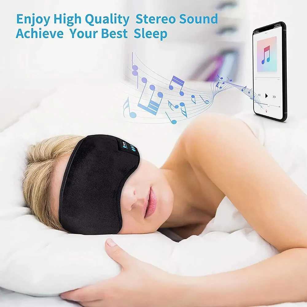 Sleep earphones with built-in high-definition comfortable wireless speakers Bluetooth 3D eye mask music playback sleep earphones W241213