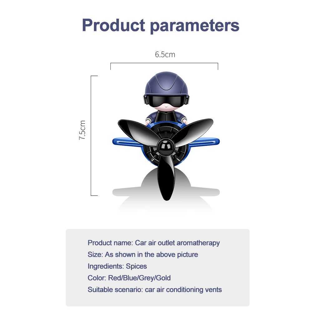 Car Air ener Aroma Auto Accessories Interior Perfume Diffuser Rotating Propeller Outlet Fragrance Cartoon DesignXJ241213