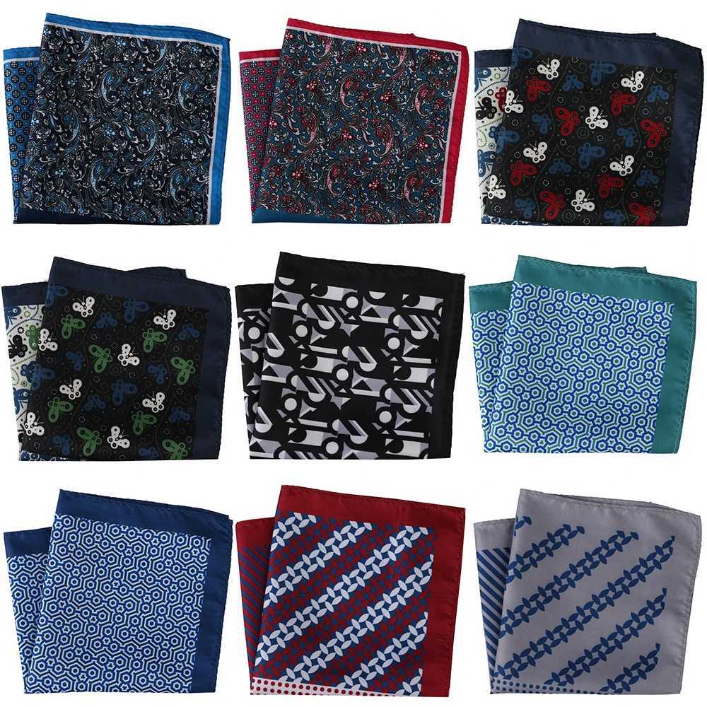Tailor Smiths new collection arrives at Pocket Square 30x30cm handheld headscarf mens Hanki floral paisley chest towel fashion mens accessories W24121