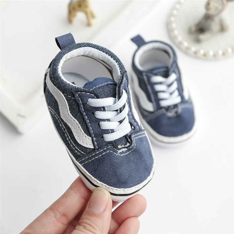 Little Kids Canvas Sneakers Baby Boys Girls Shoes Cutefeet First Walkers Infant Toddler Anti-Slip Soft Sole Classical Newborn Baby Shoes 0-18 Month