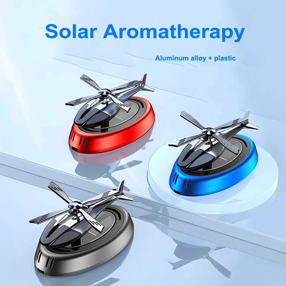 Alloy+ABS Solar Aroma Diffuser Car Air ener Automatic Rotation Dashboard Fragrance Heliter Auto Aroma OrnamentsXJ241213