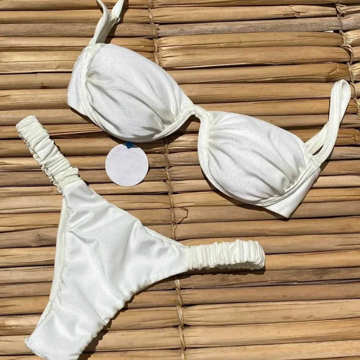2024 New Bikini Set Sexy Steel Bikini Foreign Trade Sexy Split Women SwimsuitXJ241212