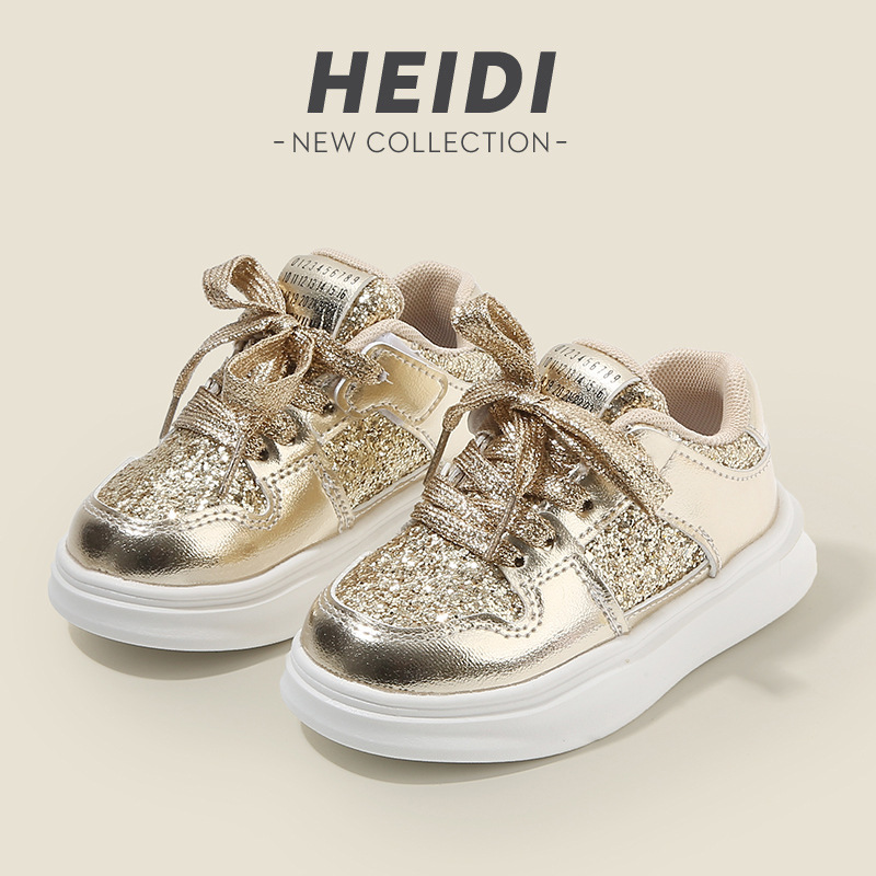 Kids Shoes Spring Autumn Toddler Girls Running Sport Sneakers Baby Children Boys Shoes Cutefeet Casual Flats Glitter Soft Sole Size 21 - 30