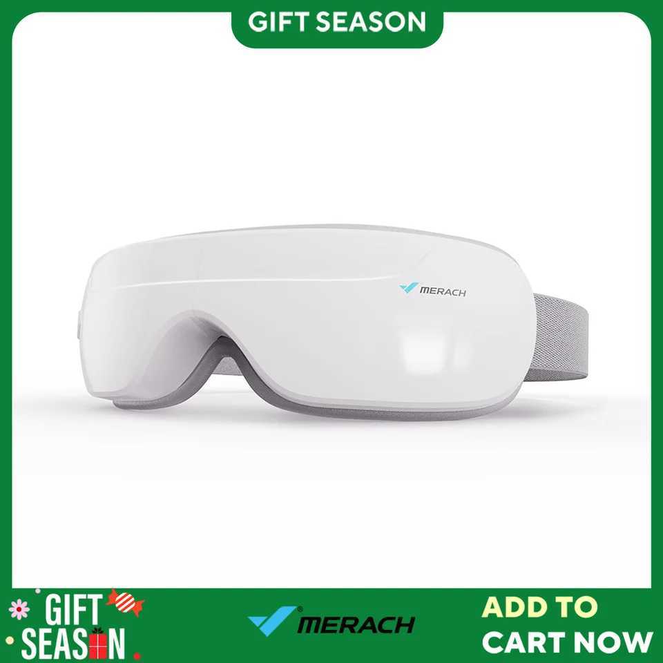 MERACH Eye Massager with Heat Compression and Bluetooth Music Eye Care Device Smart Eye Mask for Birthday Gifts Free shipping W241213