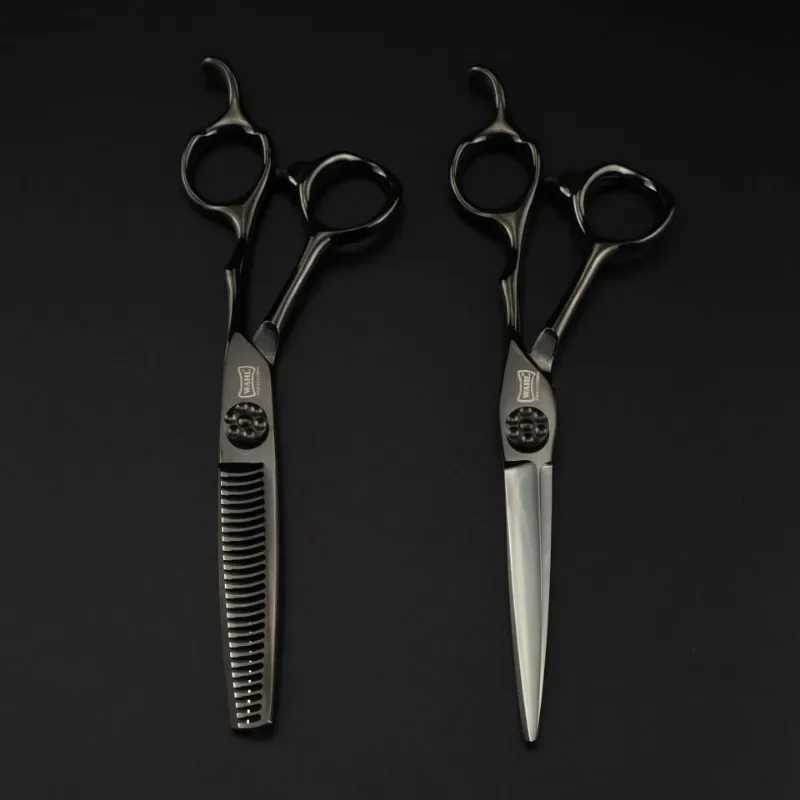 New Arrival Professional Japanese 440C stainless steel 7-inch PLUM handle clipper used for hairdressers to cut hair Z241213
