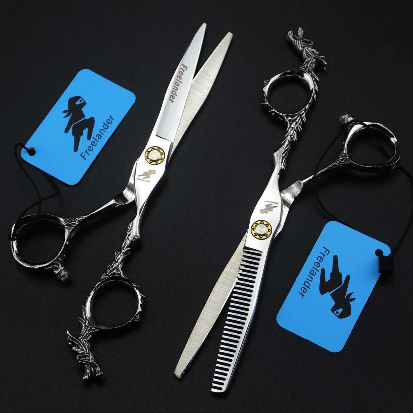 New Arrival Silver Handle Professional Hair Clipper 6 RC9 Steel Hair Clipper and Thin Clipper Z241213