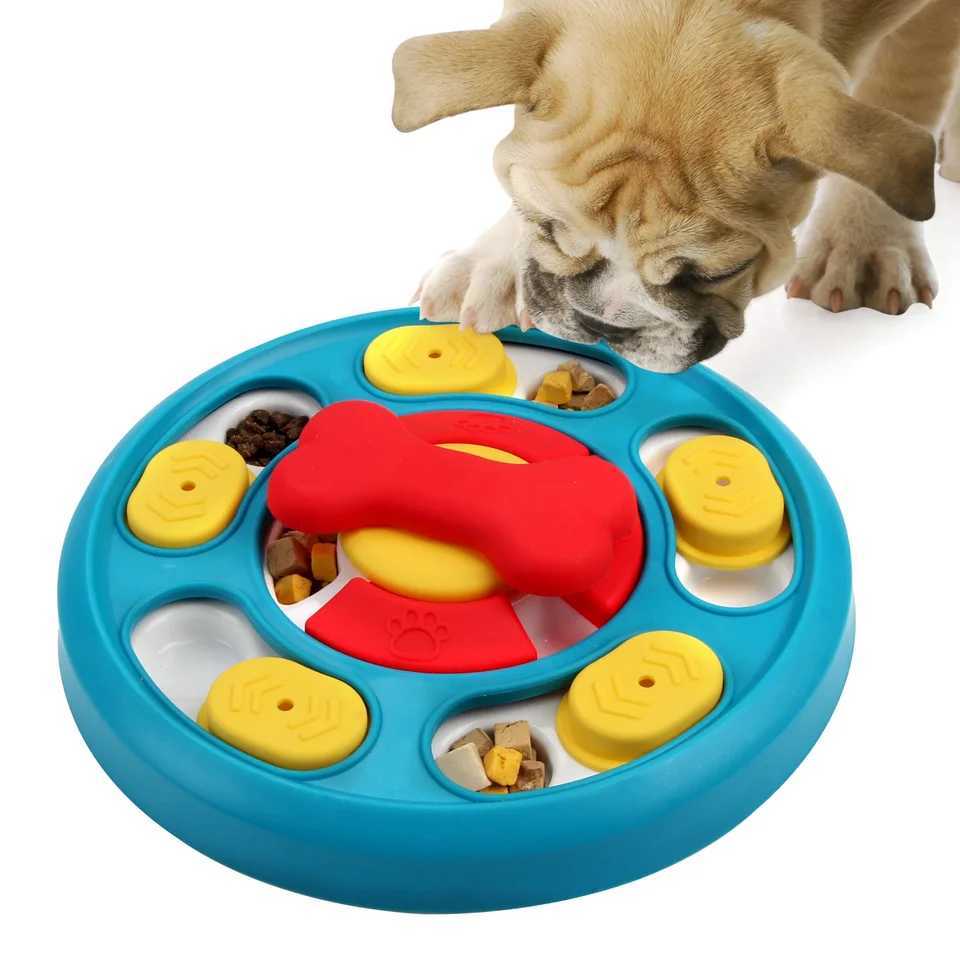 Dog puzzle toys slow feeders interactive addition small dog IQ food dispenser anti suffocation desktop software dog licking board pet supplies X241213