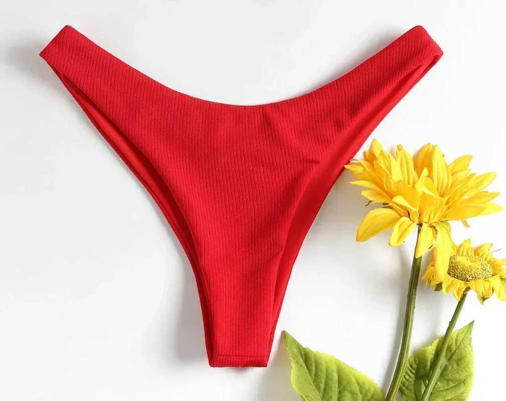 Sexy Swimwear ic Cut Bottoms Women Bris Bikini Bottom Brazilian Thong Swimsuit Short Swim Trunks BiquiniXJ241212
