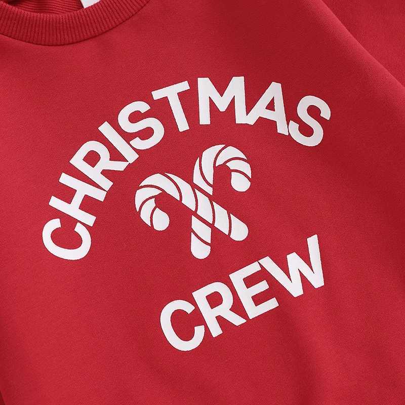 Citgeett Winter Christmas Kids Girls Outfit Long Sleeve Letters Print Sweatshirt Tulle Skirt Outfit Fall Xmas Clothes W241213