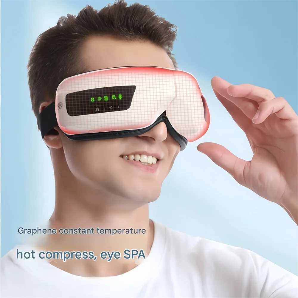 Eye massager air pressure massage skin friendly breathable vibration thermal compression eye protector Bluetooth music goggles W241213