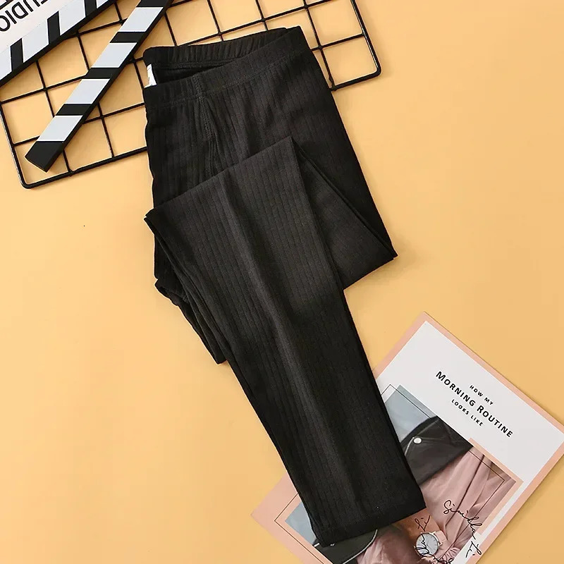Mens Ribbon Cotton Long John Thin Knitted Bottom Mens Pants 241211