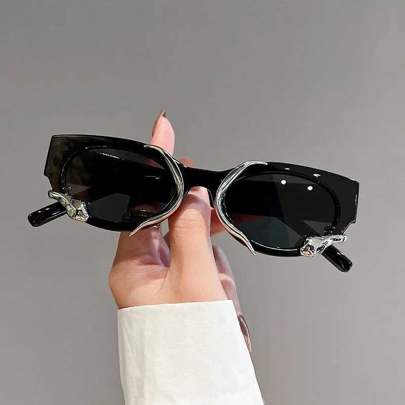 Fashion Vintage Cat Eye Snake Sunglasses Women For Men Luxury Brand Designer Punk Sun Glasses Trending Sexy Ladies Shades UV400X241213