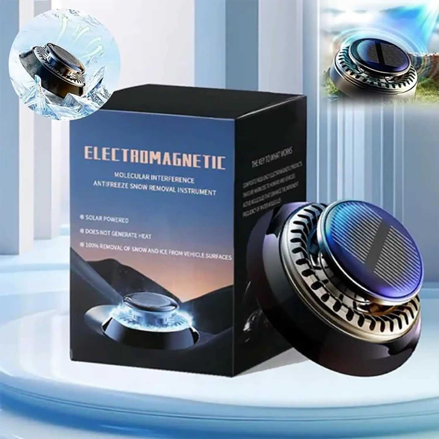 Portable Vehicle Microwave Deicing Instrument Solid Aroma Car Diffusers for Auto Truck Antifreeze Snow Removal InstrumentXJ241213