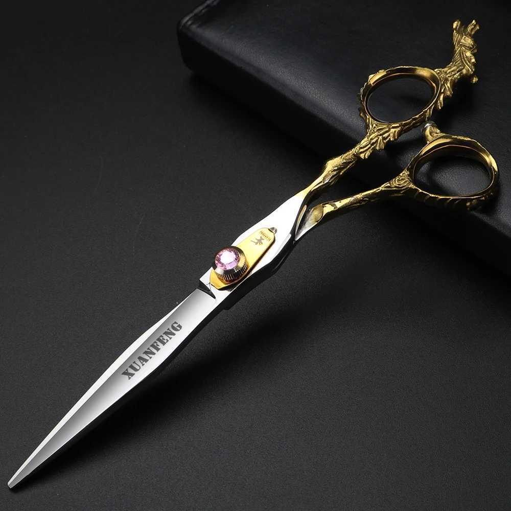 New Arrival 7-inch bearing dragon handle hair clip hair clipper styling tool cutting shears and slimming shears Z241213