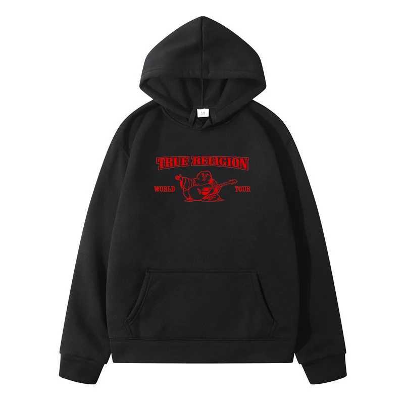 Fashion Letter Print Streetwear Winter Hoodie Mens Harajuku Pullover Gothic Casual Fashion Oversized Top W241213