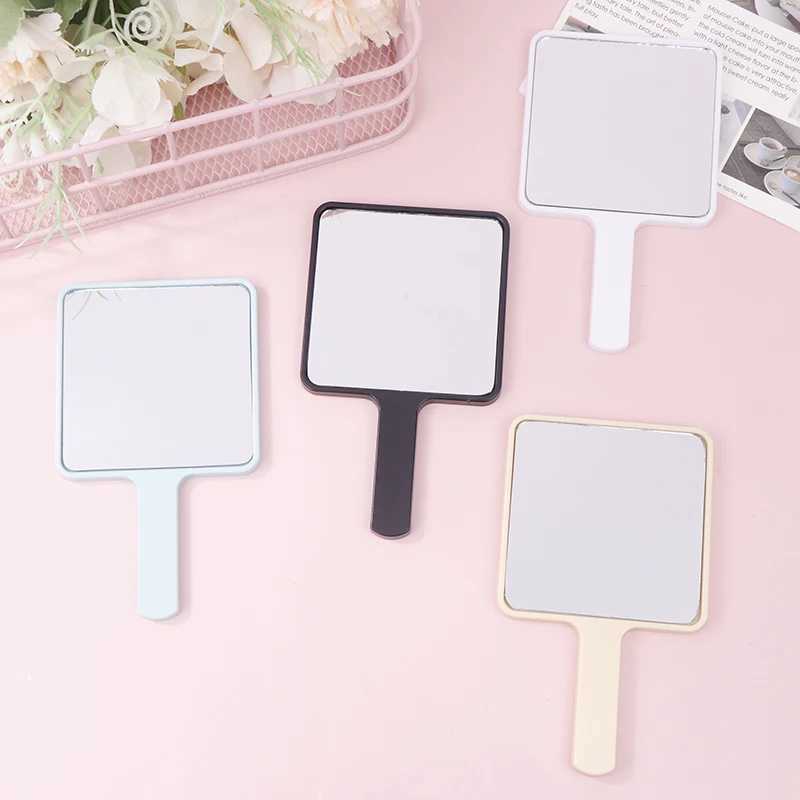 Handheld Makeup Mirror Square Makeup Vanity Mirror With Handle Hand Mirror SPA Salon Compact Mirrors Cosmetic Mirror For WomenXJ241213