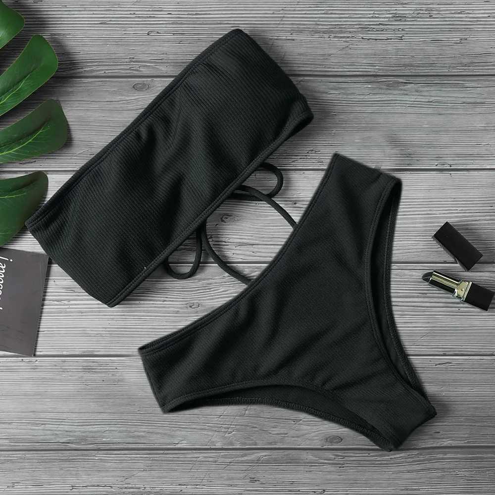 Women Bikini Set One Pieces Tie Thong Swimsuit bandage Brazilian Swimwear Ultrathin Bri TuBe Bra Erotic Lingerie MSZYC-m086XJ241212